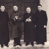 Pastor Spiekermann mit Präses Becker, Pastor Becker und Vikar Rademacher